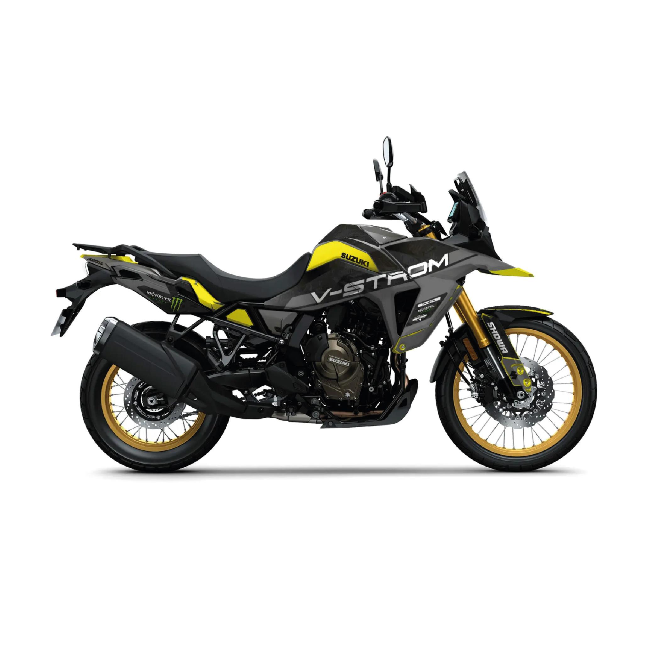 V-STROMSUZUKI V-STROM 800 DE Future Motosiklet Kaplama Sticker Etiket Modeli Gri Siyah Sarı