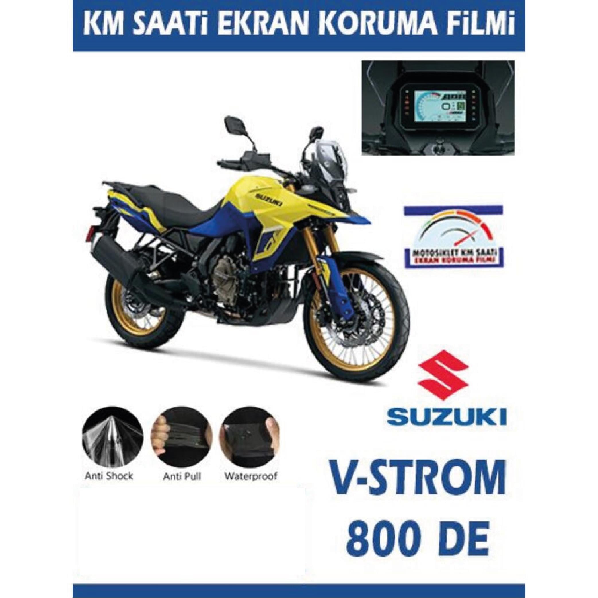 Ekran KorumasıSuzuki V-Strom 800 DE Motosiklet Ekran Km Koruyucu