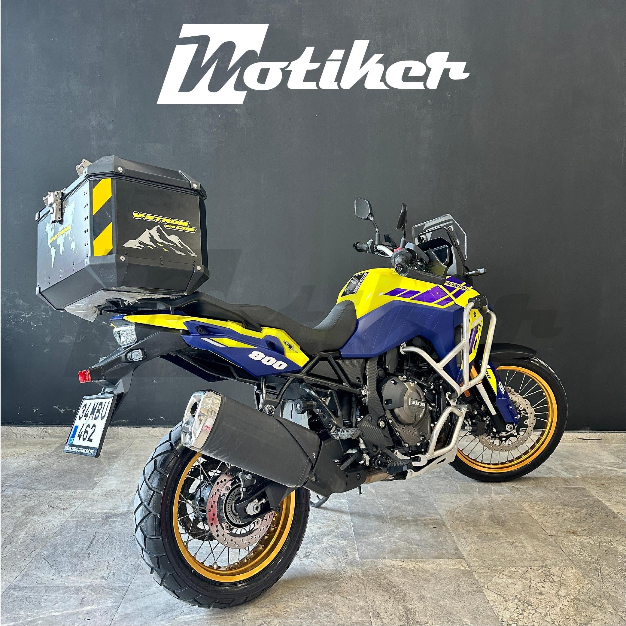 V-STROMSUZUKI VSTROM 800DE Atk Arka Orta Çanta Desenli Sticker Etiket Modeli