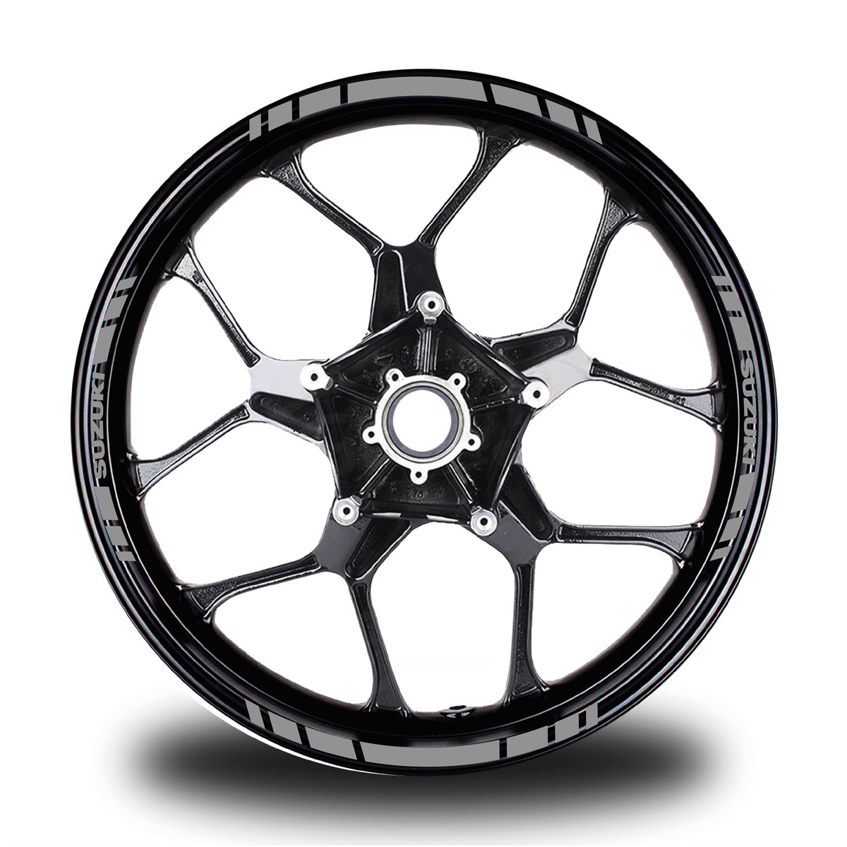 SUZUKI YAZILI KISA YAZISIZ KISA DIŞ ŞERİT 16'LI TEK RENK JANT STICKER MODELİ