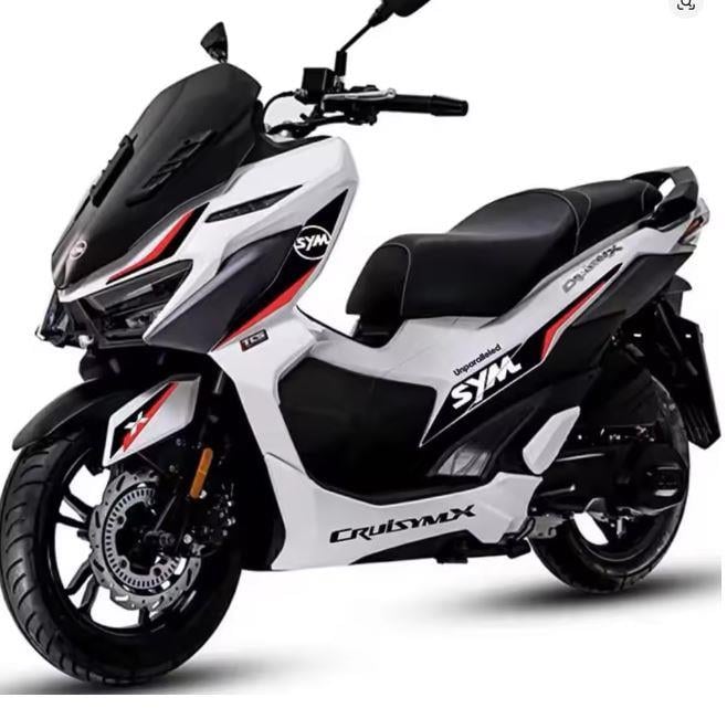 SYMSym Jet X 125 / 150 / 200 Sticker Etiket Kaplama Modeli Siyah Kırmızı