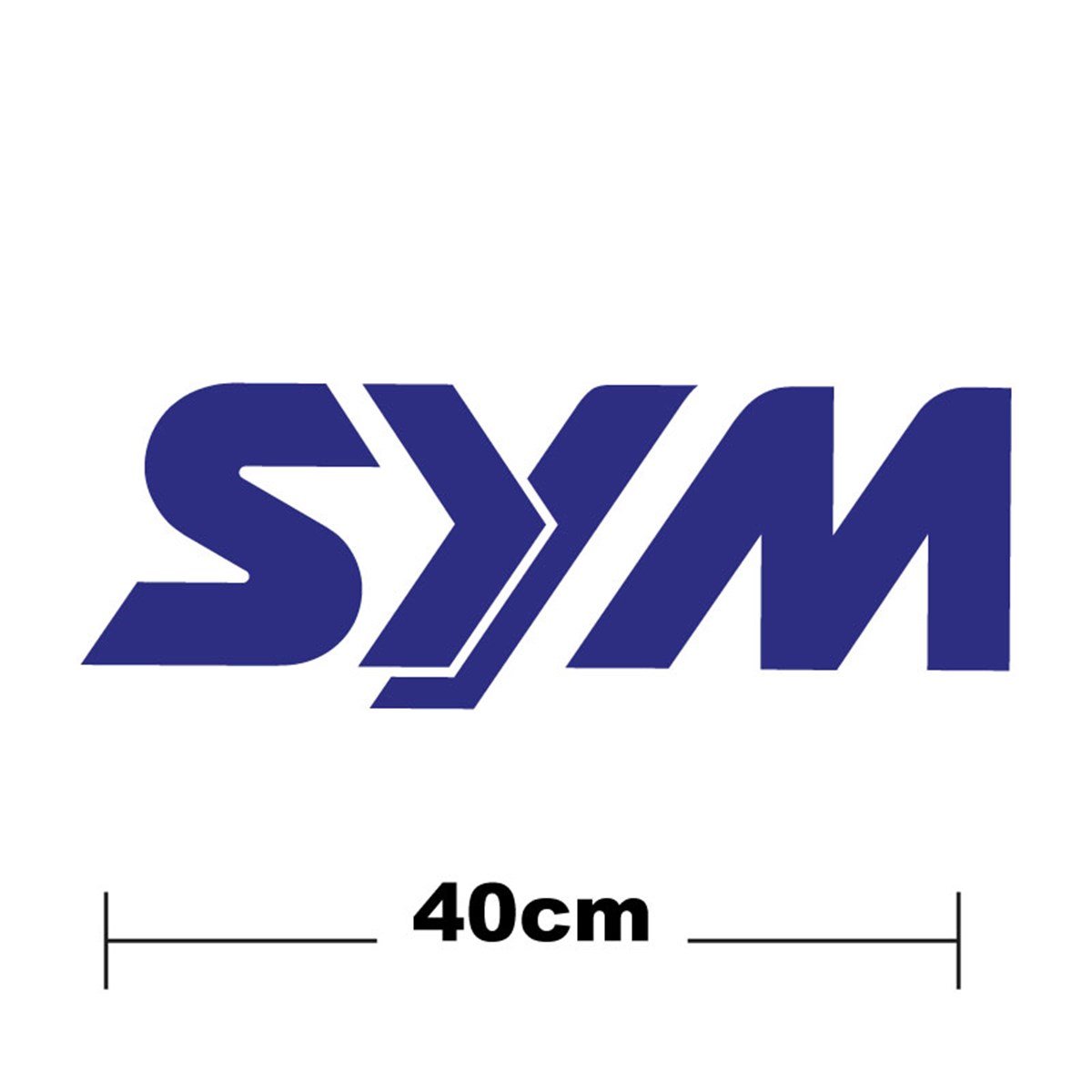 SYM Logo Yazı Sticker Etiket Tek Renk