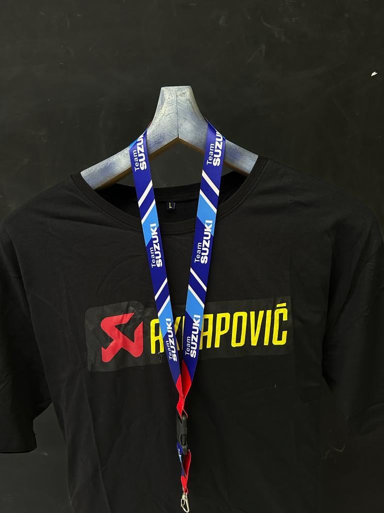 Team Suzuki Logolu Baskılı Motosiklet Anahtar Boyunluk Modeli