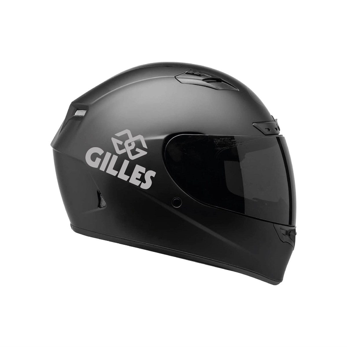 Tek Renk Gilles (Gilles Helmet Stickers) Kask Sticker Etiket Modeli