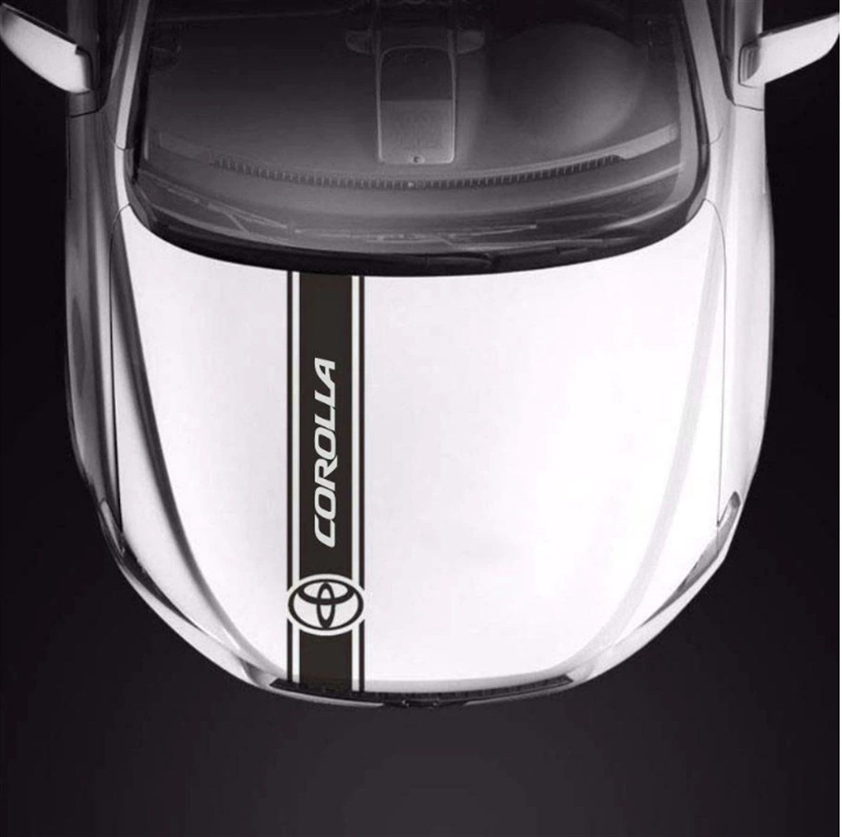 Toyota Corolla Ön Kaput Sticker Etiket Modeli