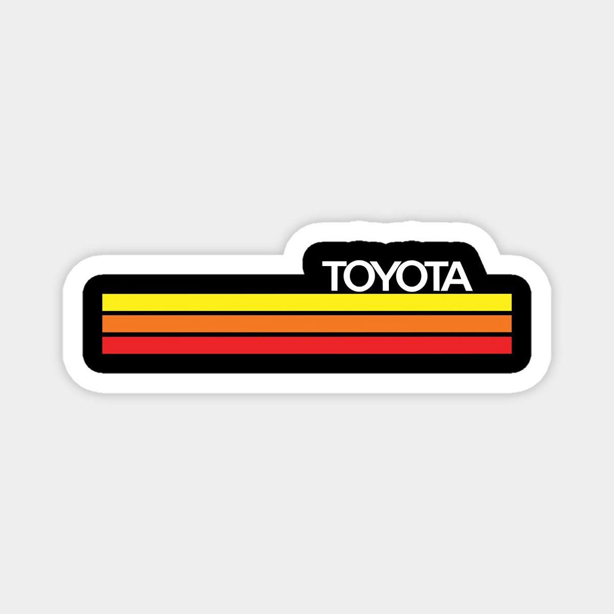 Damla LogolarTOYOTA Logo Tasarımlı Sticker Etiket 