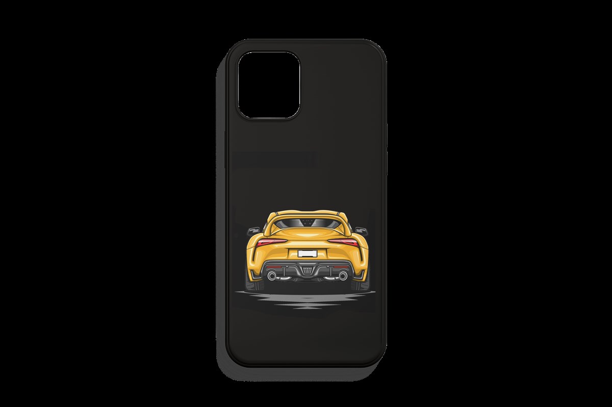 Toyota Supra Sarı Tasarımı Telefon Kılıfı 1. Kalite Baskı
