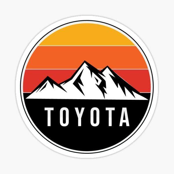Damla LogolarTOYOTA Yuvarlak Logo Tasarımlı Sticker Etiket 