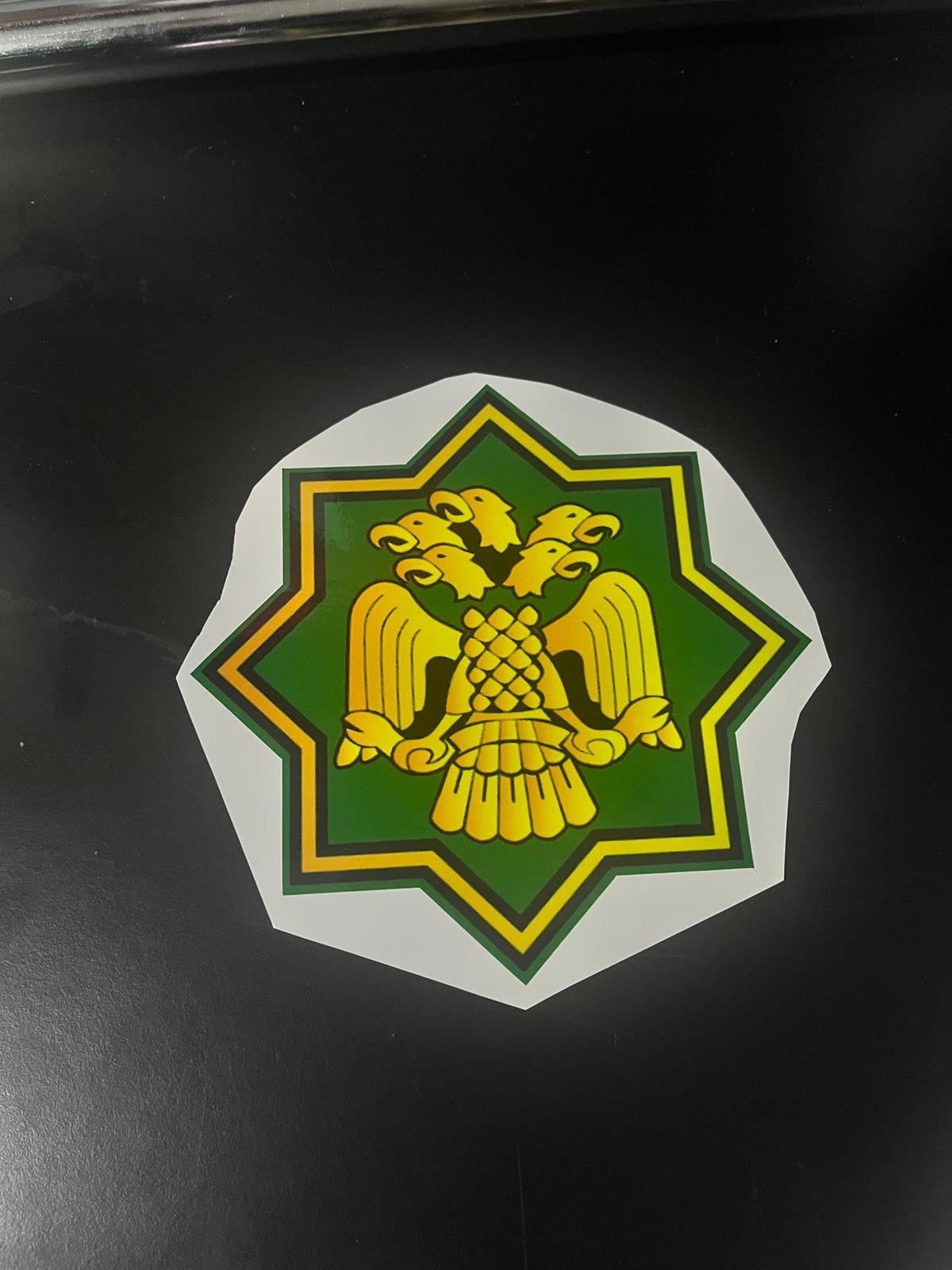 Türkmen Bayrağı Baskılı 15 Cm 