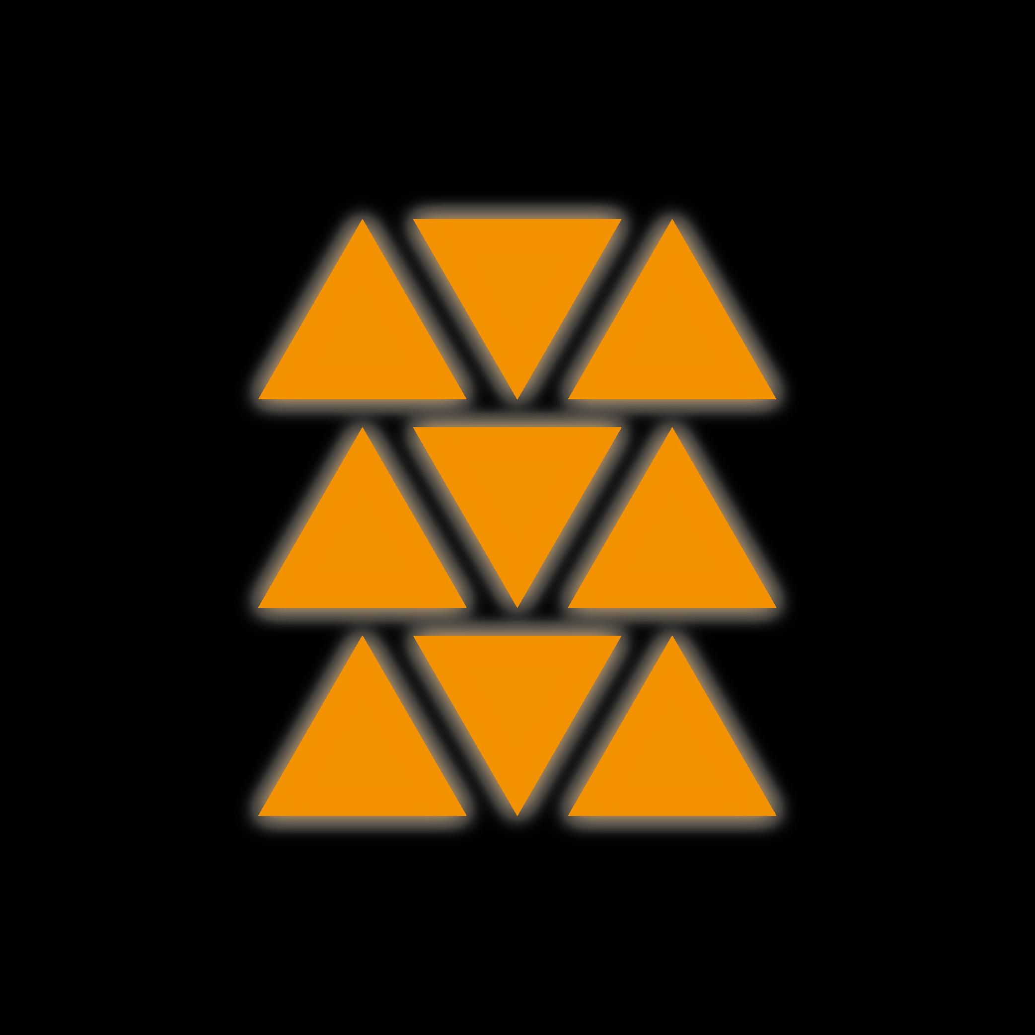 Reflective StickerTuruncu Reflective (Reflektif) Üçgen Sticker Paketi 9'lu Otomobil Motosiklet Reflektif Parlayan Sticker Etiket Modeli