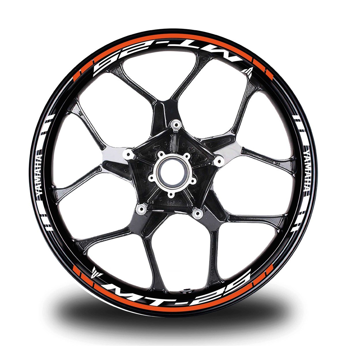 Turuncu Yamaha MT R25 Takım Jant Sticker Etiket 