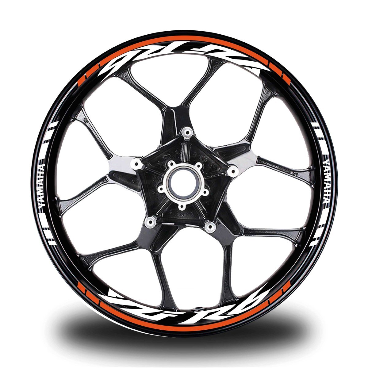 Turuncu Yamaha R6 Takım Jant Sticker Etiket 