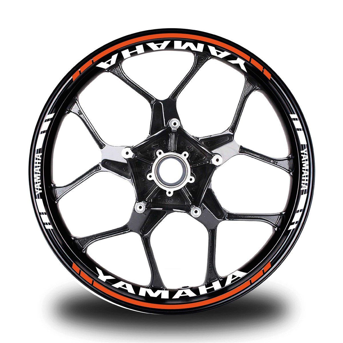 Turuncu Yamaha Takım Jant Sticker Etiket
