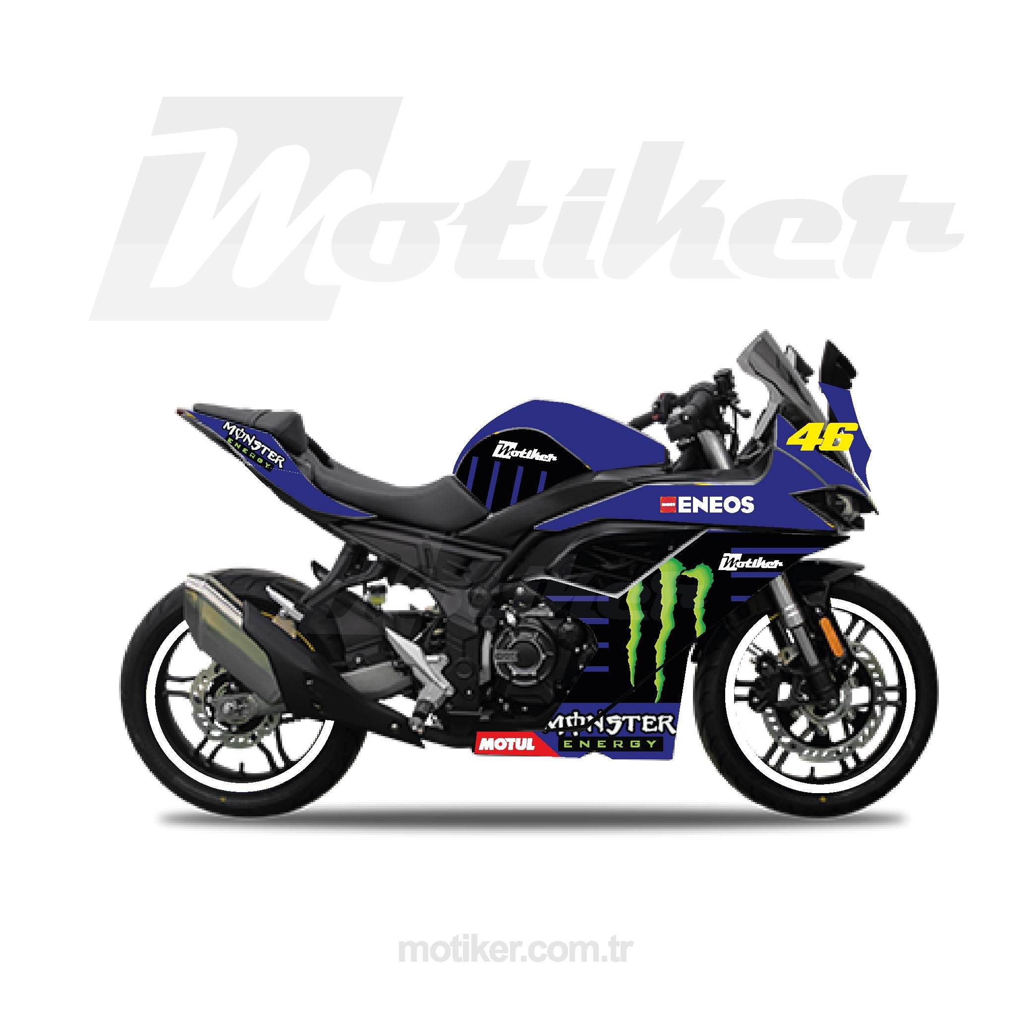 VOGEVOGE 250RR  Monster Sticker Etiket Kaplama Modeli