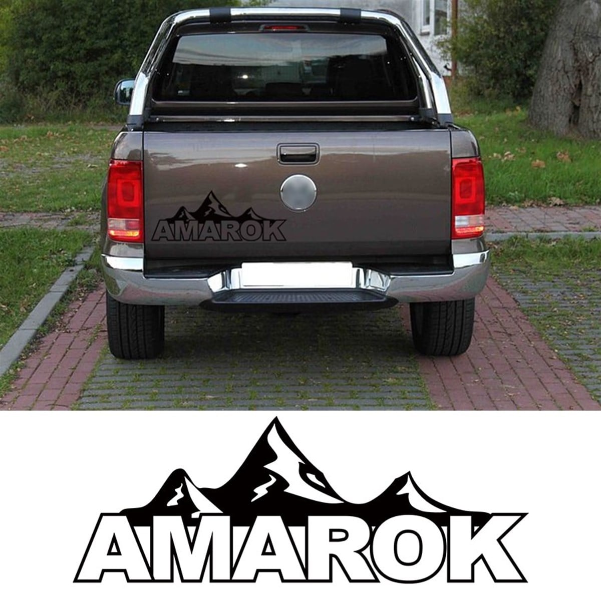 Volkswagen Amarok Dağ Detaylı Bagaj Sticker