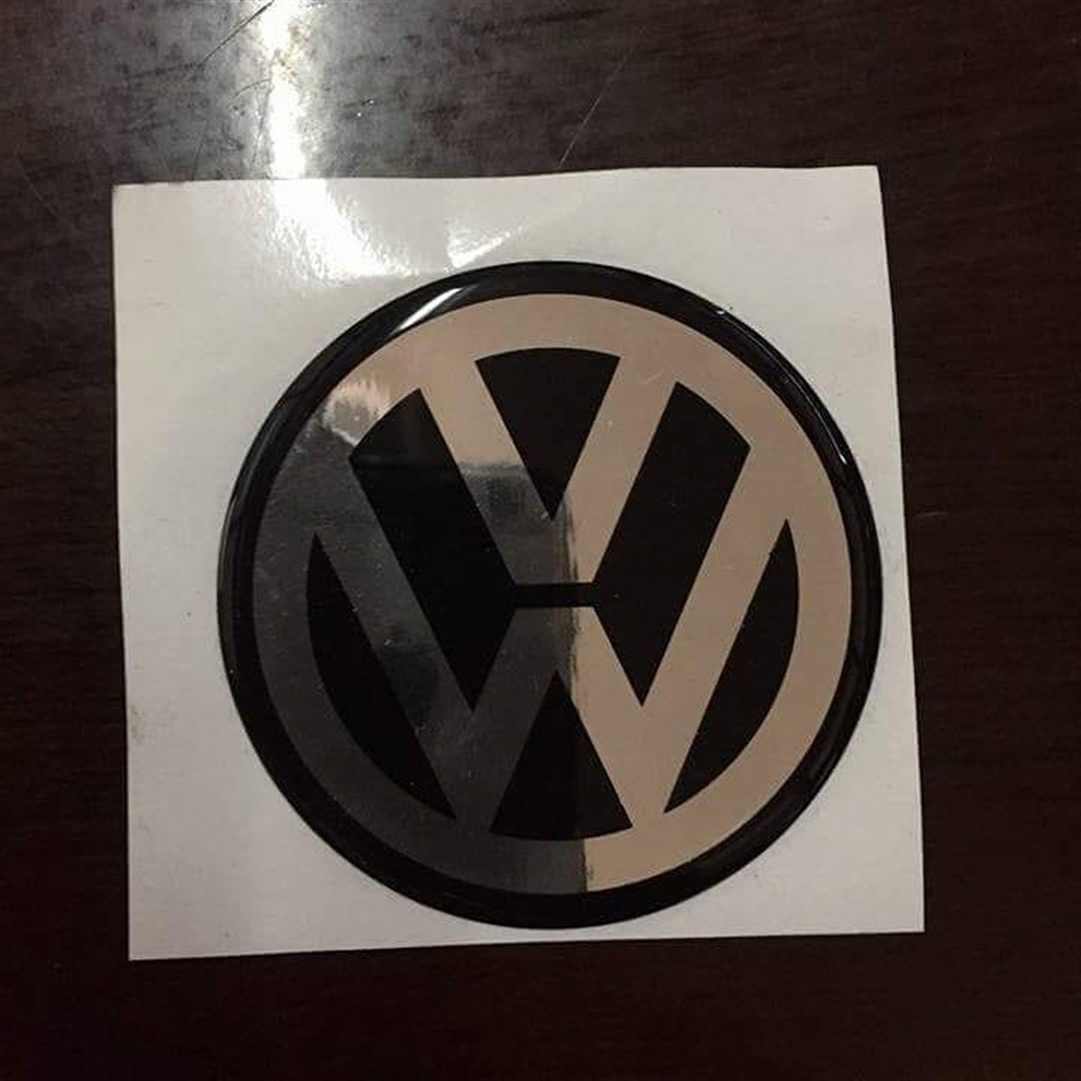 Volkswagen Logo Damla Sticker Etiket Modeli