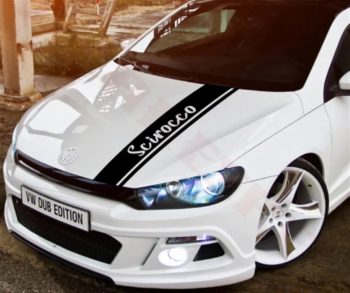 Volkswagen Scirocco Ön Kaput Sticker Etiket Modeli
