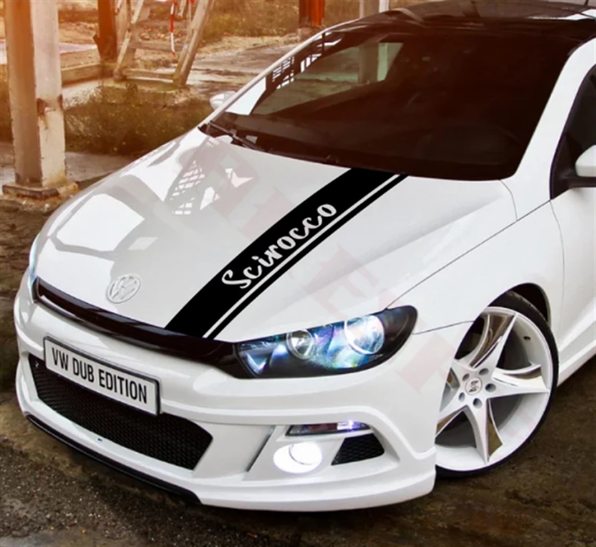 Volkswagen Scirocco Sticker Etiket Modeli