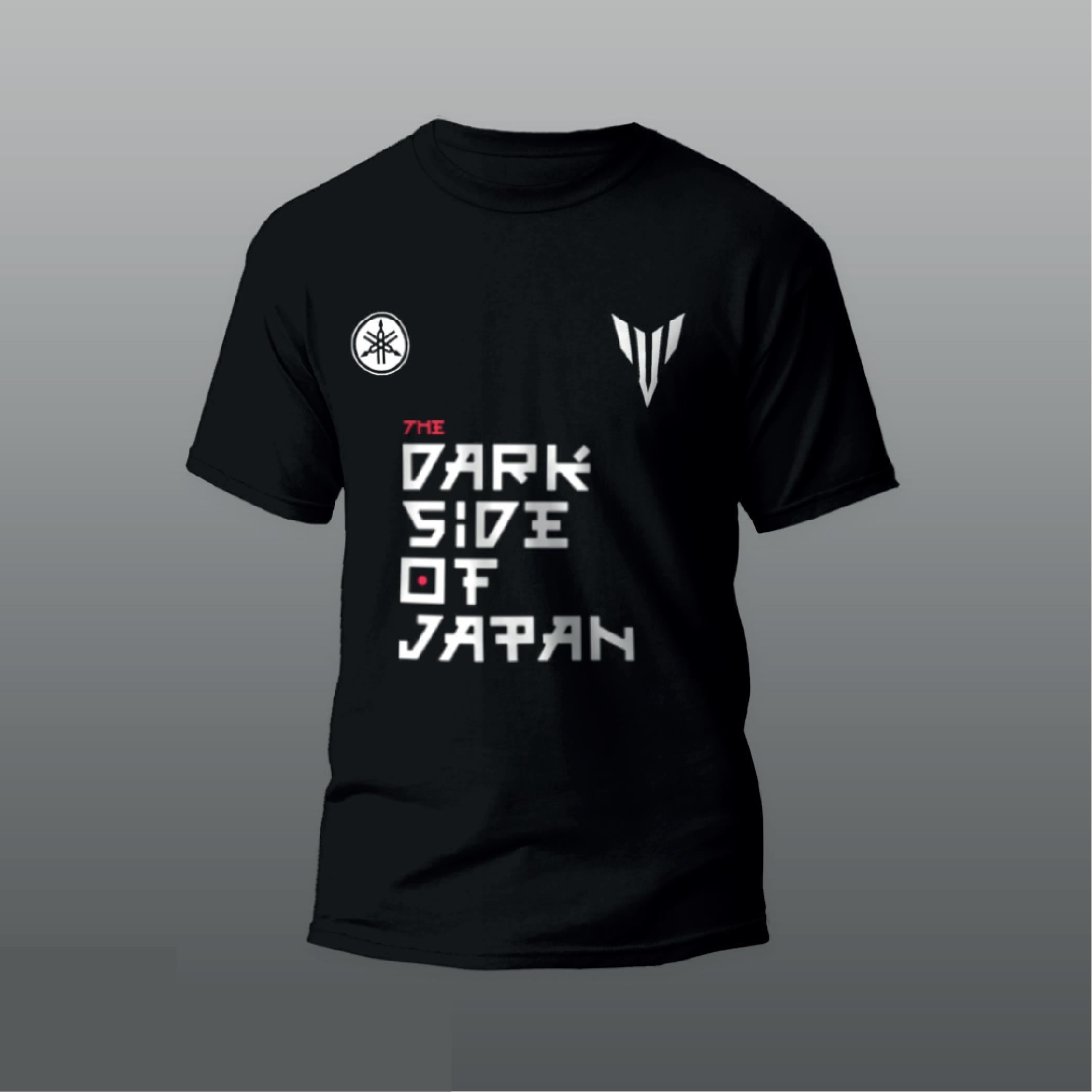 T-ShirtYamaha Dark Side Of Japan Baskılı Tshirt Modeli Siyah