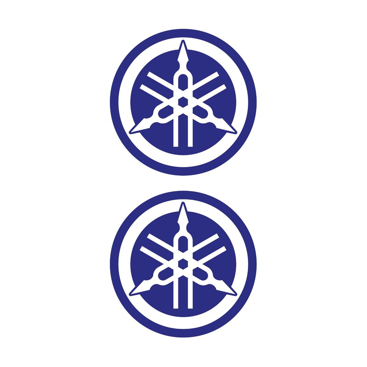 Yamaha Mavi Beyaz Koruma Takozu Damla Sticker Modeli