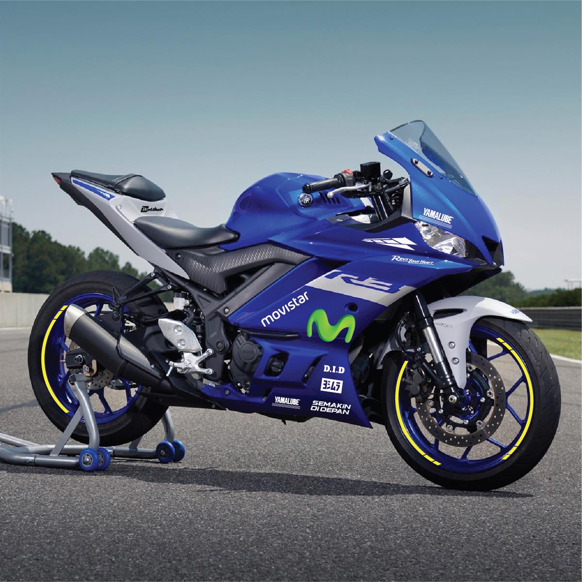 Yamaha Movistar Sticker Etiker Takımı