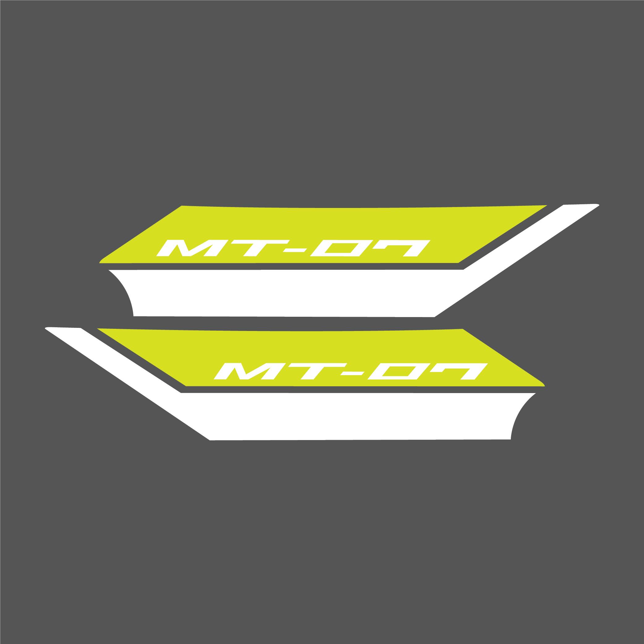 MT-07Yamaha MT-07 Depo Sticker Etiket Modeli 2019-2023 Uyumlu Neon Yeşil (Sarı) - Beyaz