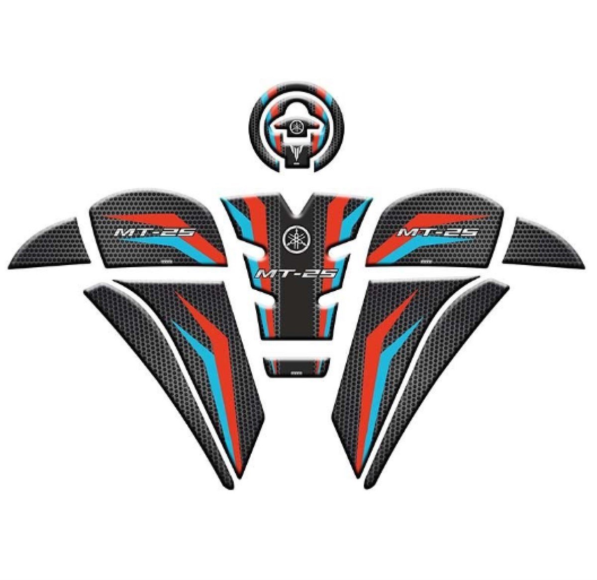 Yamaha mt 25 2020-2023 Uyumlu Tank Pad Set 10