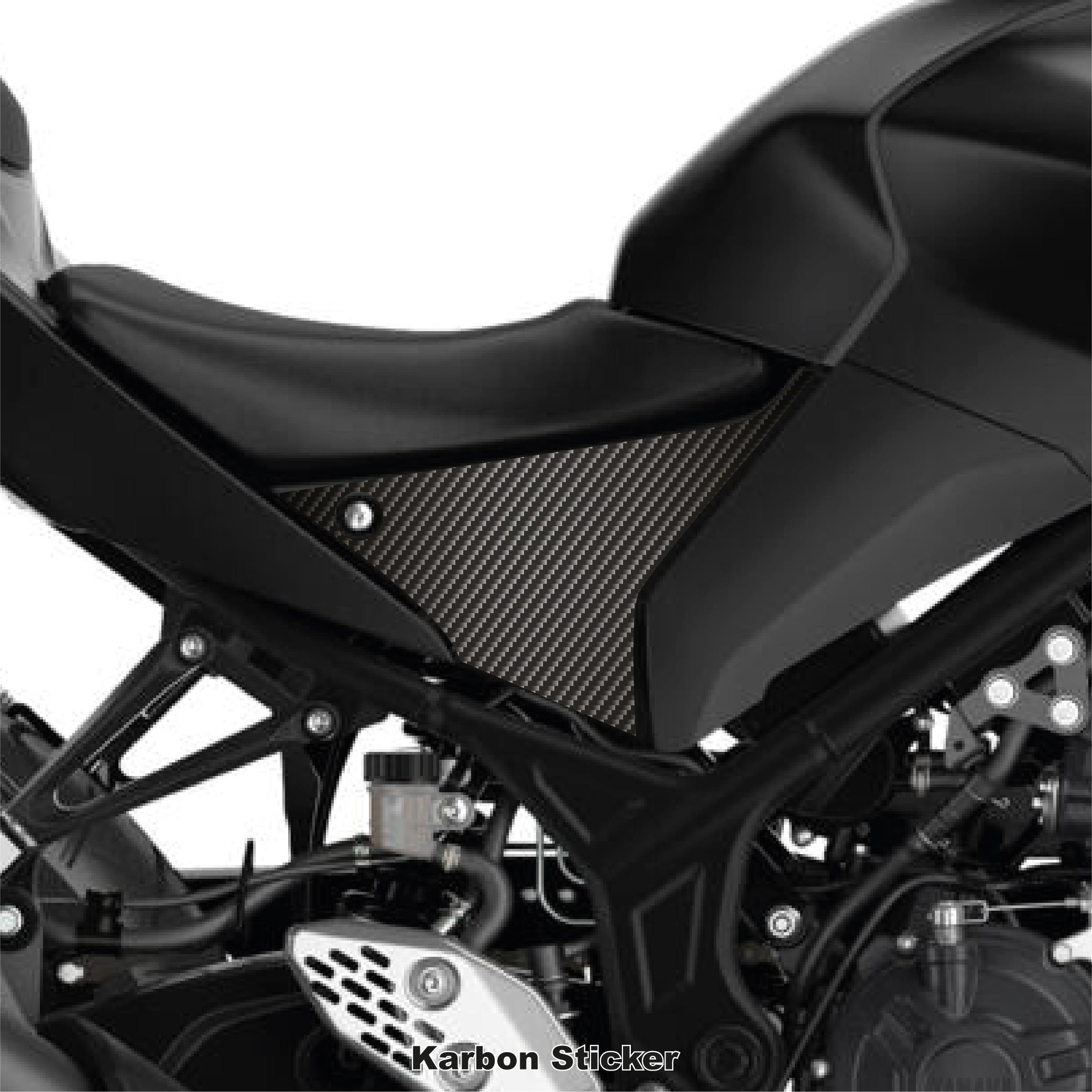 MT-03Yamaha MT-25 2020-2024 Orta Şase Üstü Plastik Karbon Sticker Etiket Modeli