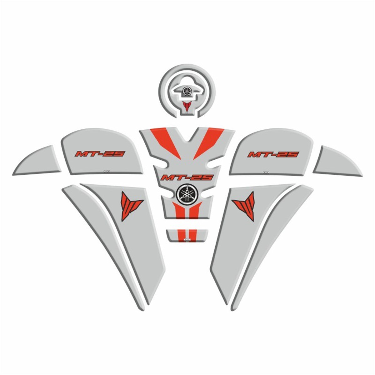 Yamaha MT 25 2020 Uyumlu Tank Pad Set 008