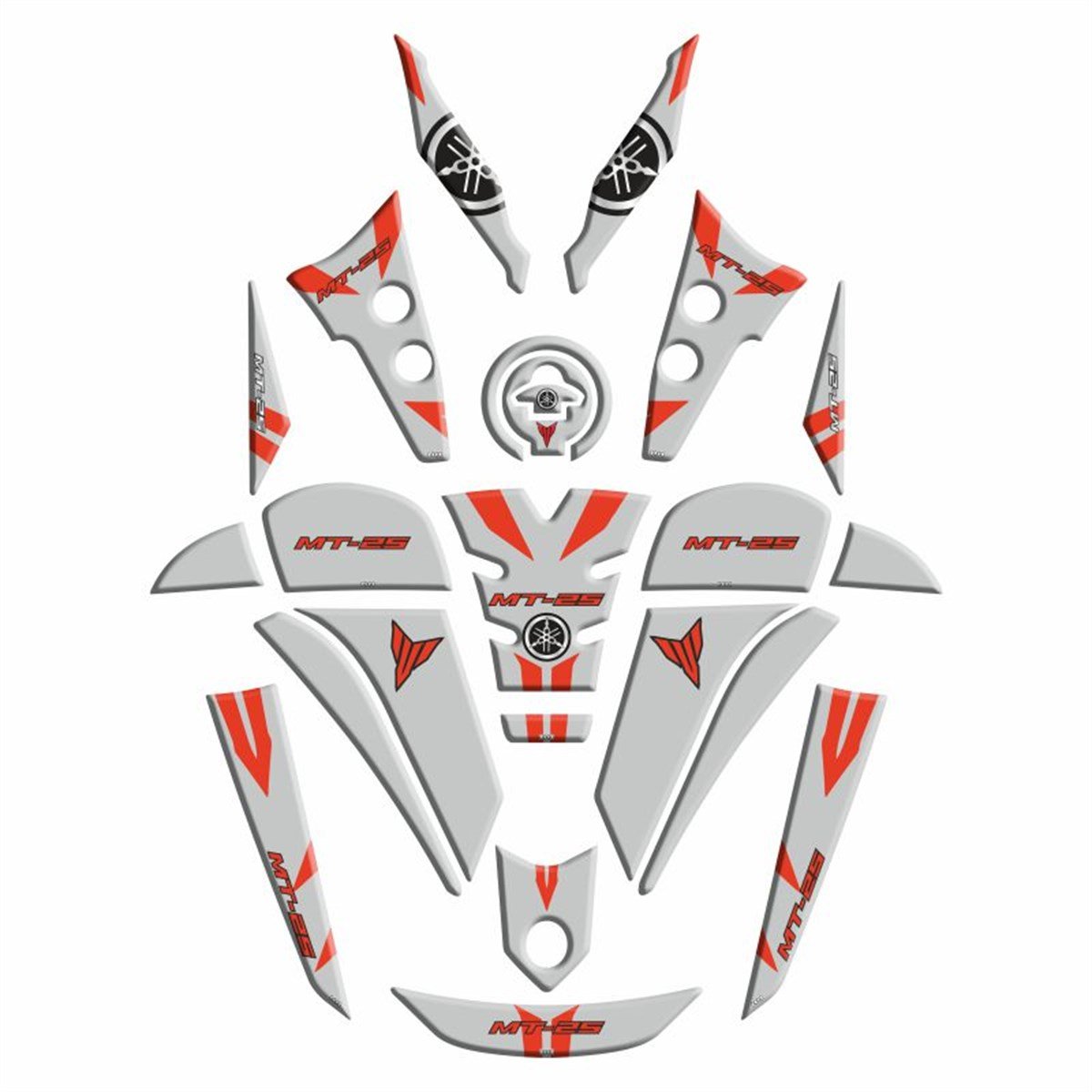 Yamaha MT 25 Uyumlu Tank Pad 008Set 