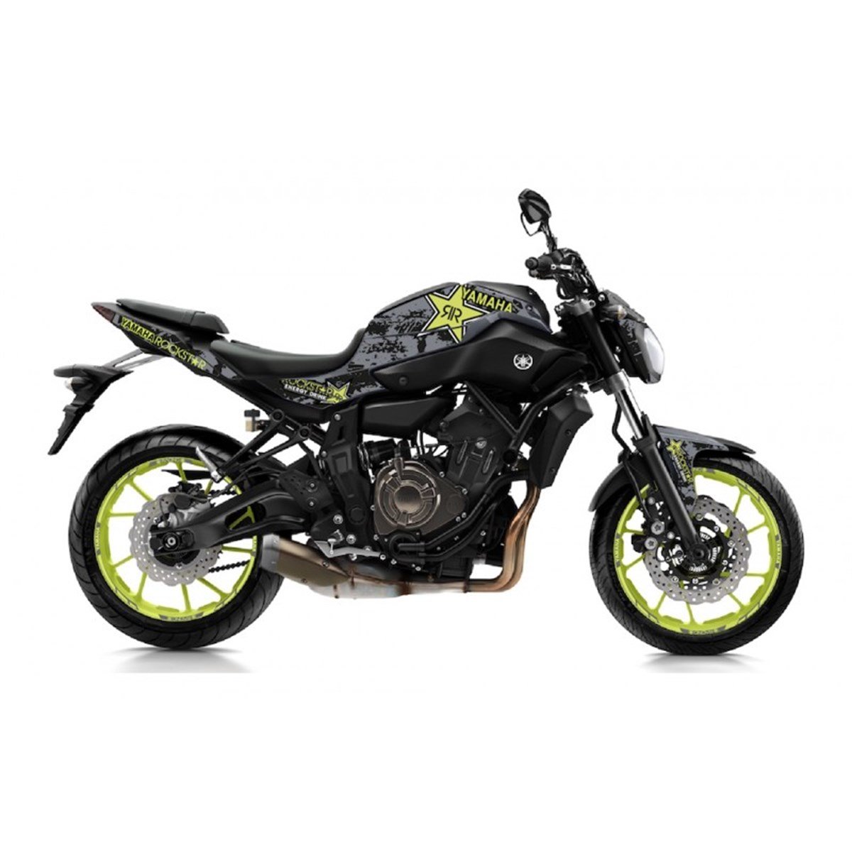 YAMAHA MT07 Yıldız ROCKSTAR  Desenli Full Kaplama Modeli