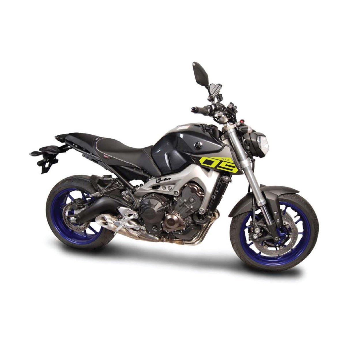 Yamaha MT09 Depo Yanı Düz Yazı Sticker Etiket Modeli Neon Sarı (Yeşil) Renk