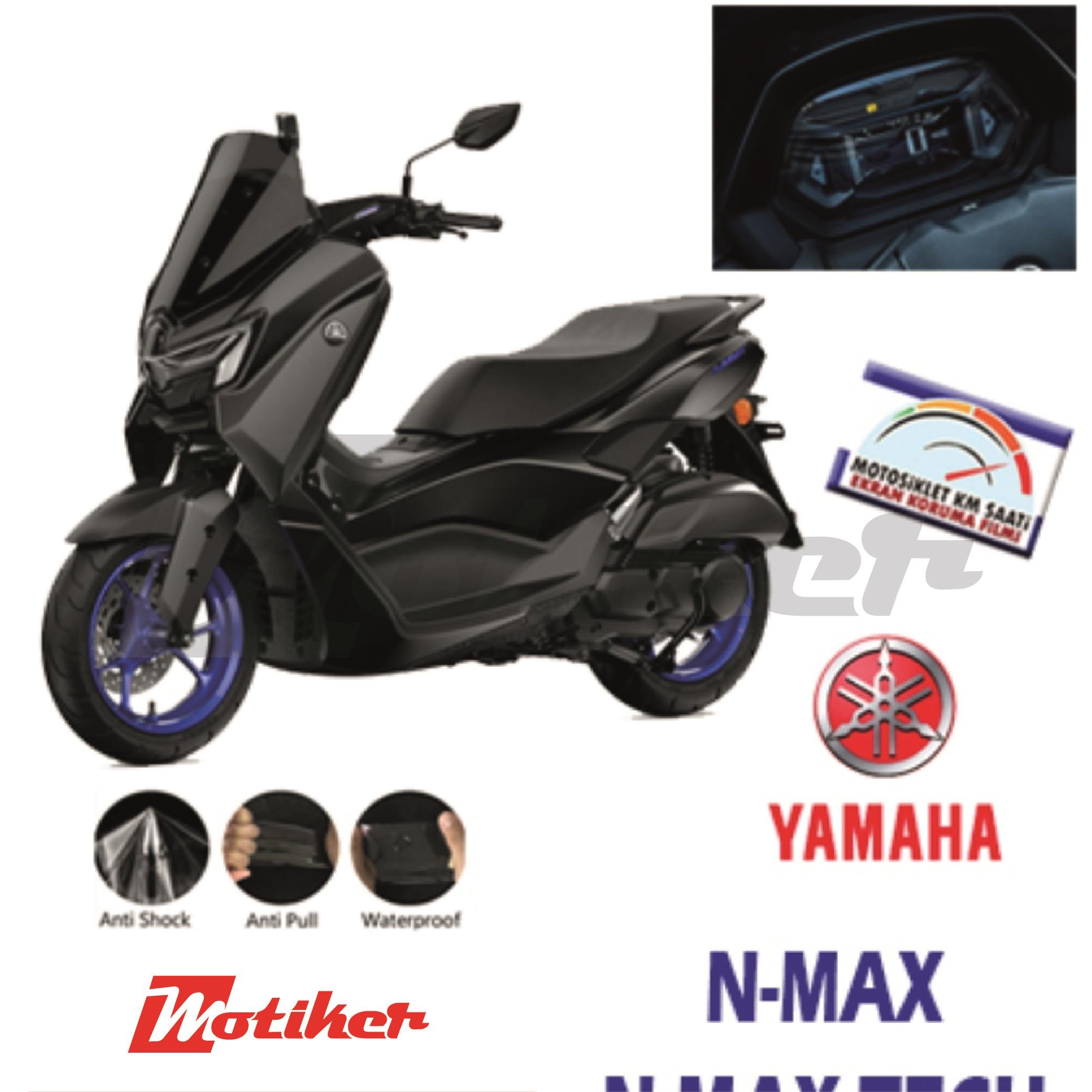 N-MAXYAMAHA NMAX / NMAX TECH 2025 Motosiklet Ekran Km Koruyucu PPF