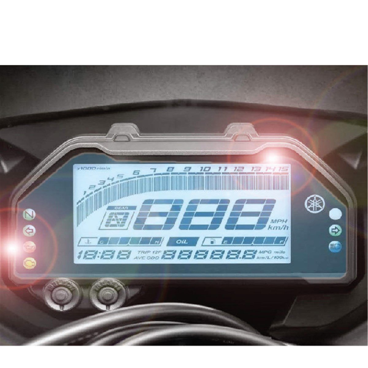 Yamaha R25 2019-2022 Kasa Uyumlu Gösterge Ekran Koruyucu Cam Sticker Etiket
