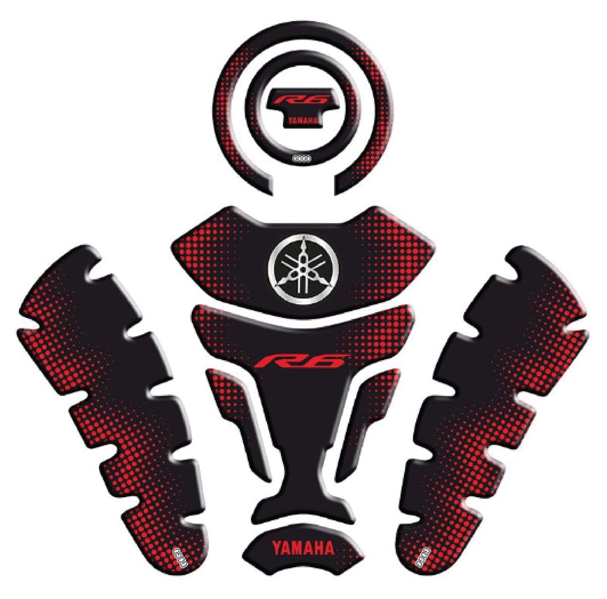 Yamaha R6 Uyumlu Tank Pad Set 03