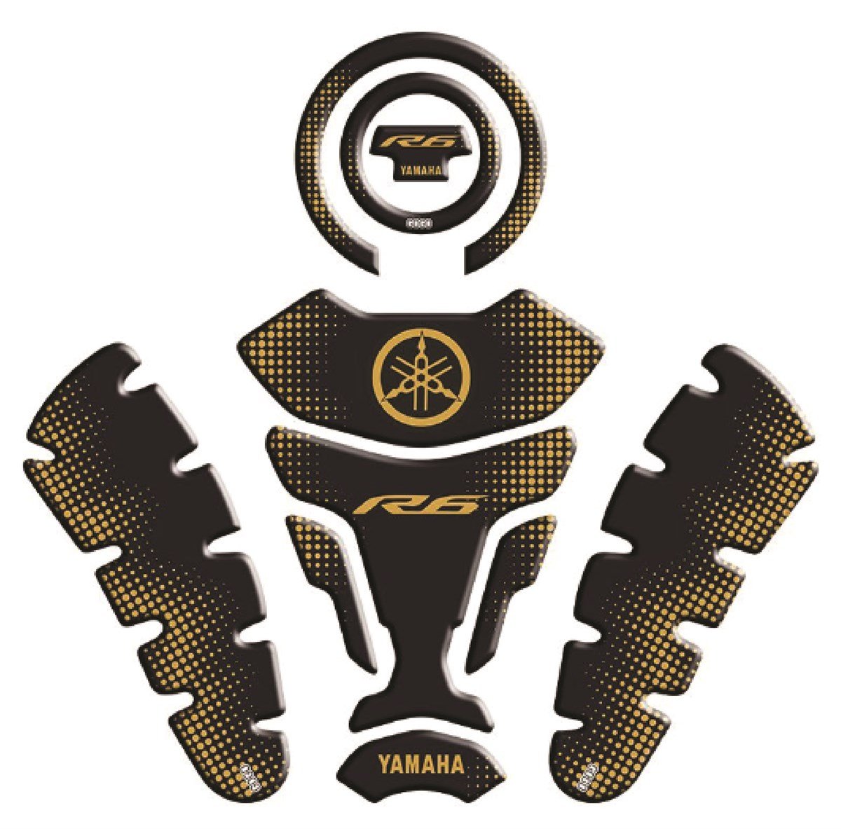 Yamaha R6 Uyumlu Tank Pad Set 04