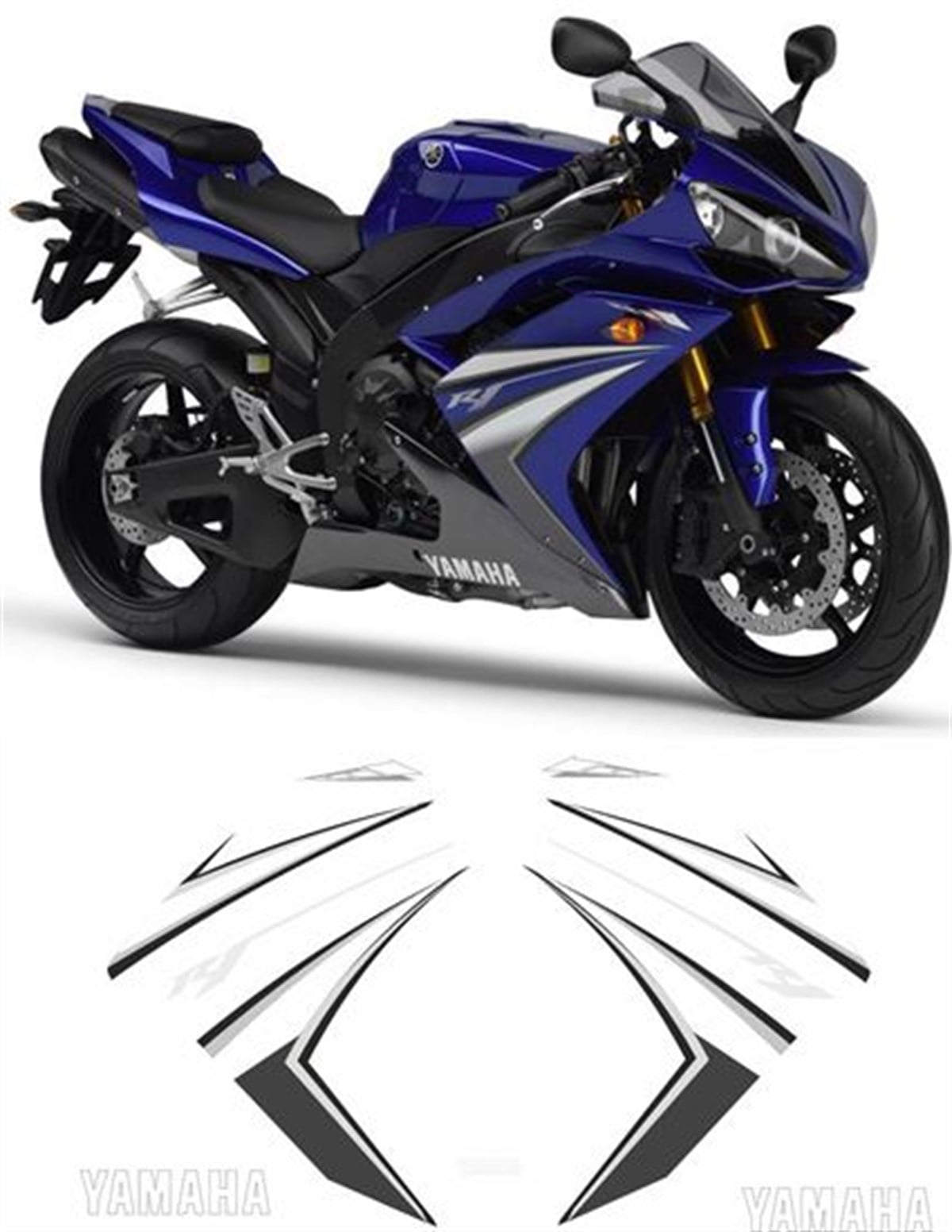 Yamaha Siyah-Lacivert YZF R1 2007