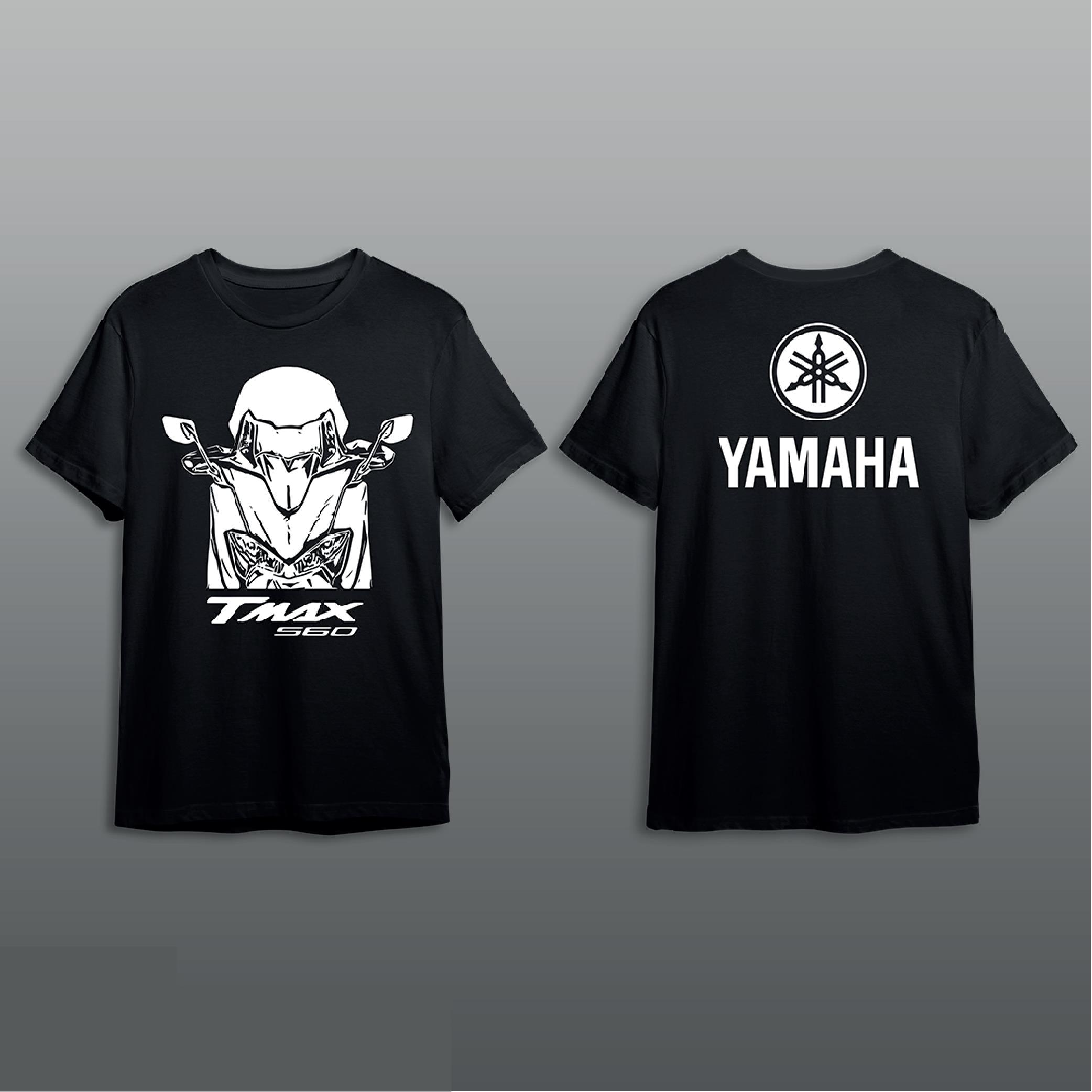 T-ShirtYamaha TMAX 560 Baskılı Tshirt Modeli Siyah