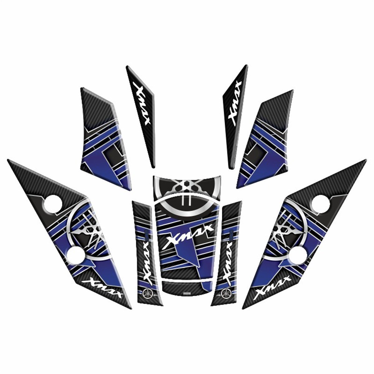 YAMAHA XMAX 2018-22 UYUMLU Tank Pad Set 008