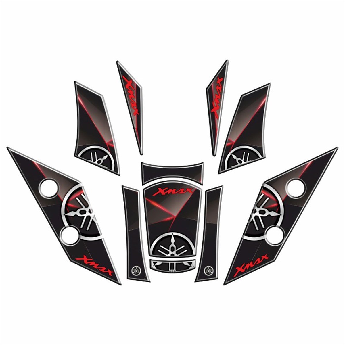 YAMAHA XMAX 2018-22 UYUMLU Tank Pad Set 002