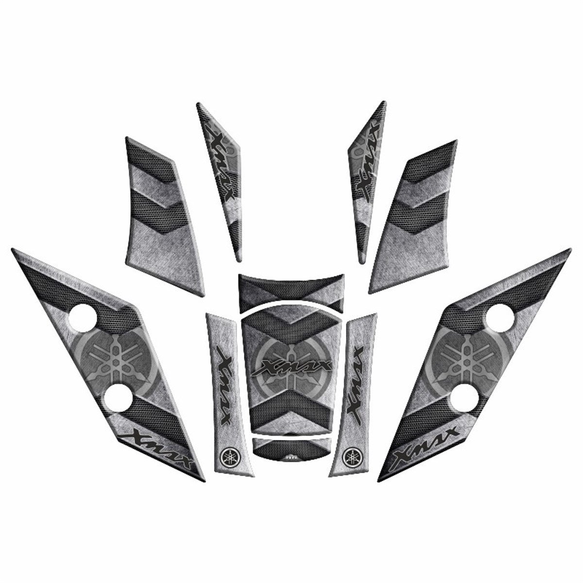 YAMAHA XMAX 2018-22 UYUMLU Tank Pad Set 005