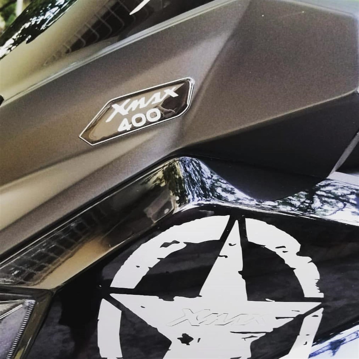 Yamaha XMAX 400 Tank Pad Damla Sticker Takım Seti