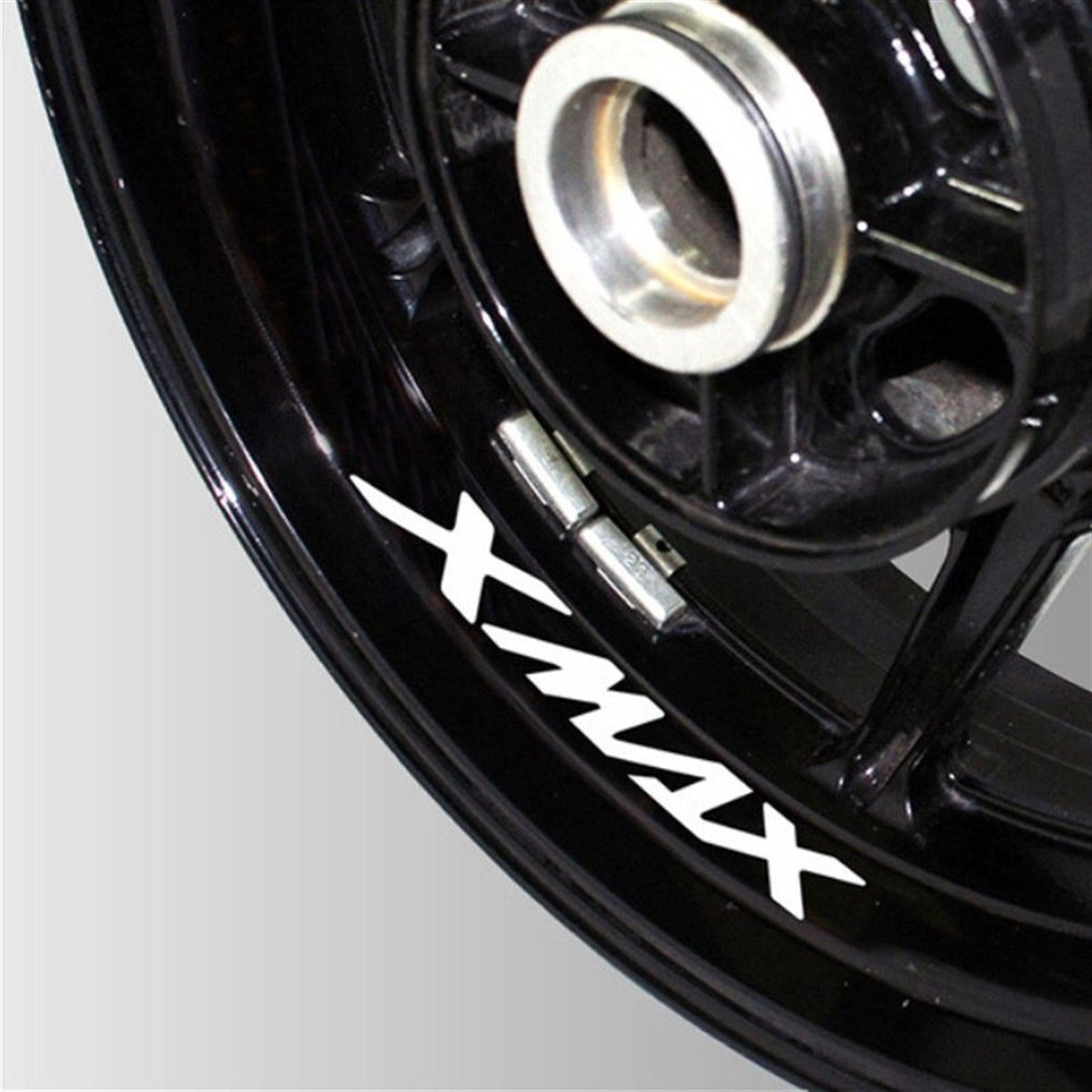 Yamaha XMAX Beyaz Jant Sticker Etiket Modeli 