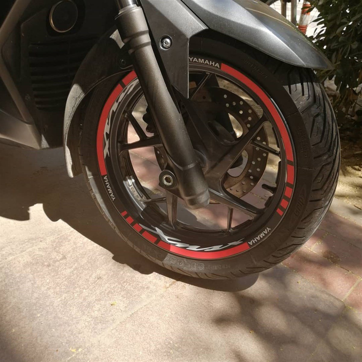 Yamaha XMAX Jant Şerit Sticker Etiket Modeli 