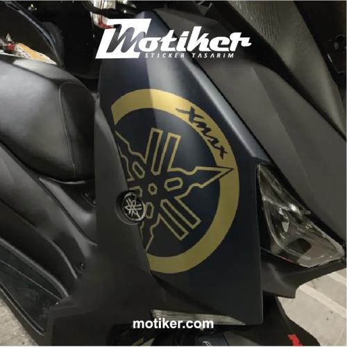 XMAX250Yamaha XMAX Logolu Sticker Etiket Modeli Gold