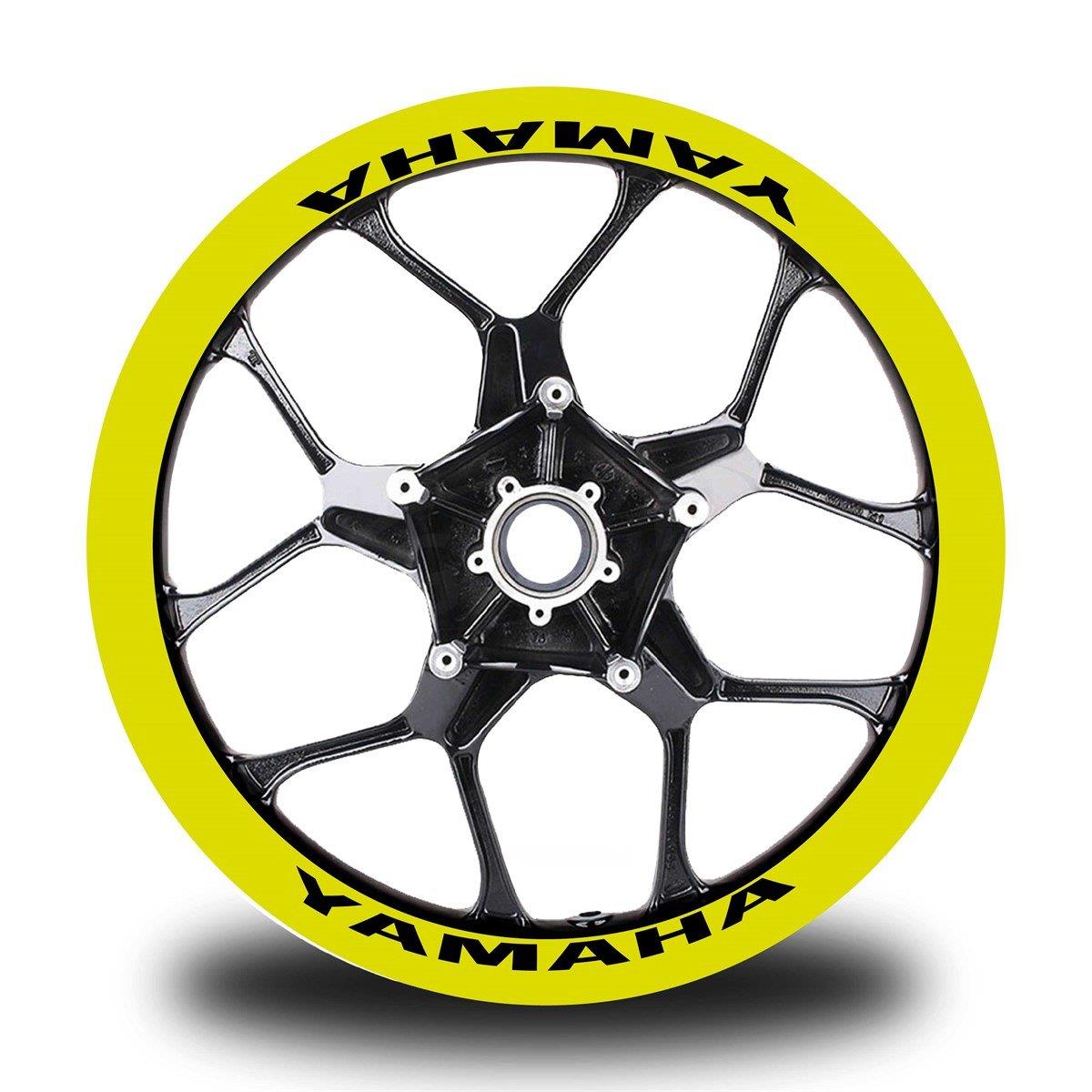 YAMAHAYamaha Yazılı 8Li Jant İçi Yazı Sticker Etiket Siyah