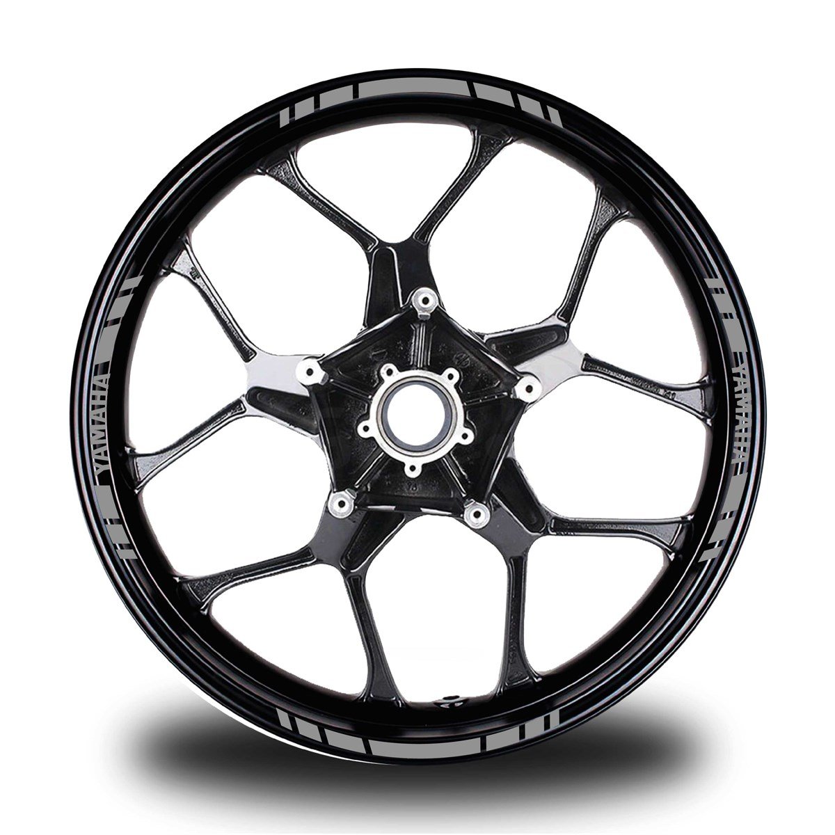 YAMAHA YAZILI KISA YAZISIZ KISA DIŞ ŞERİT 16'LI TEK RENK JANT STICKER MODELİ
