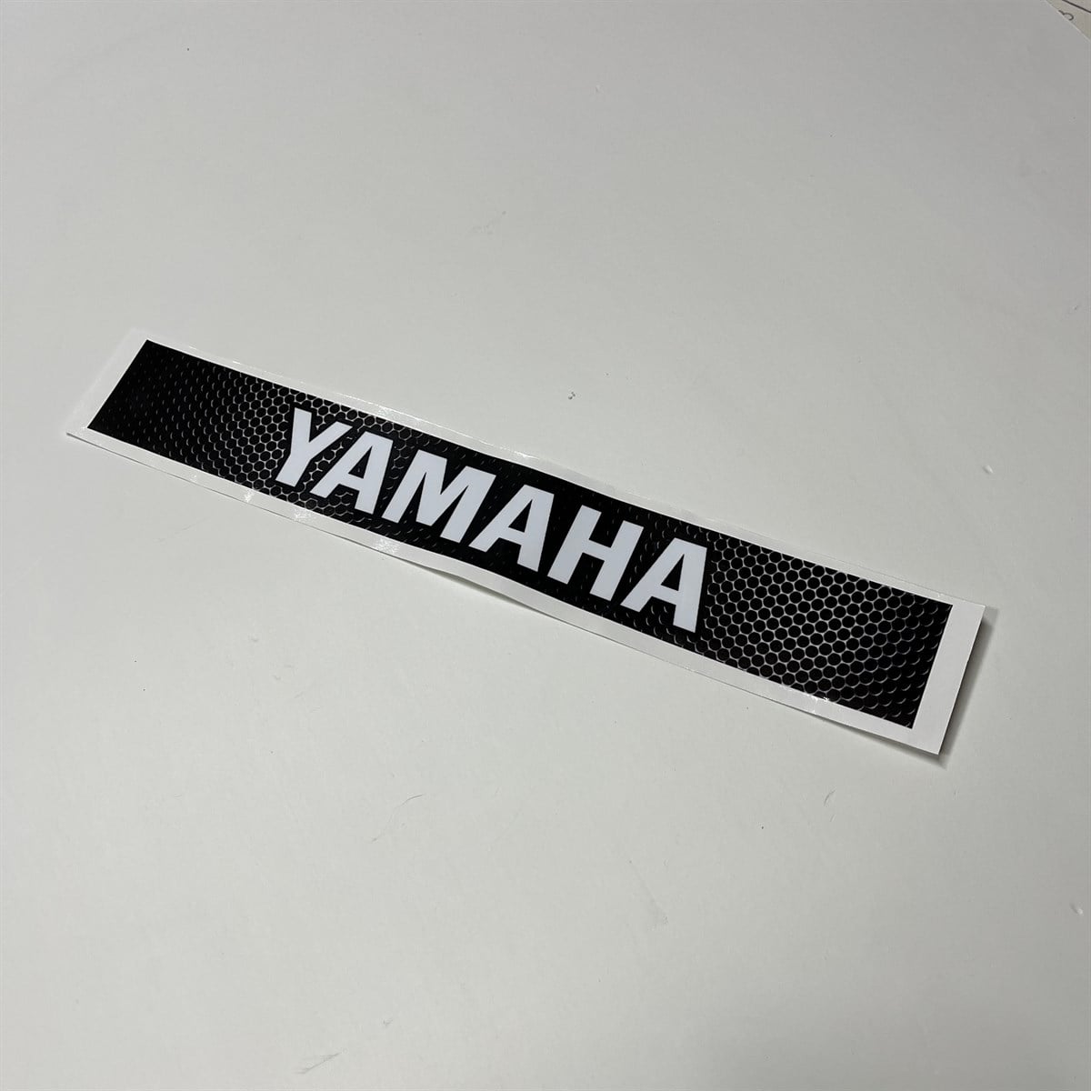 Yamaha Yazılı Siyah Arka Maşa Sticker Modeli