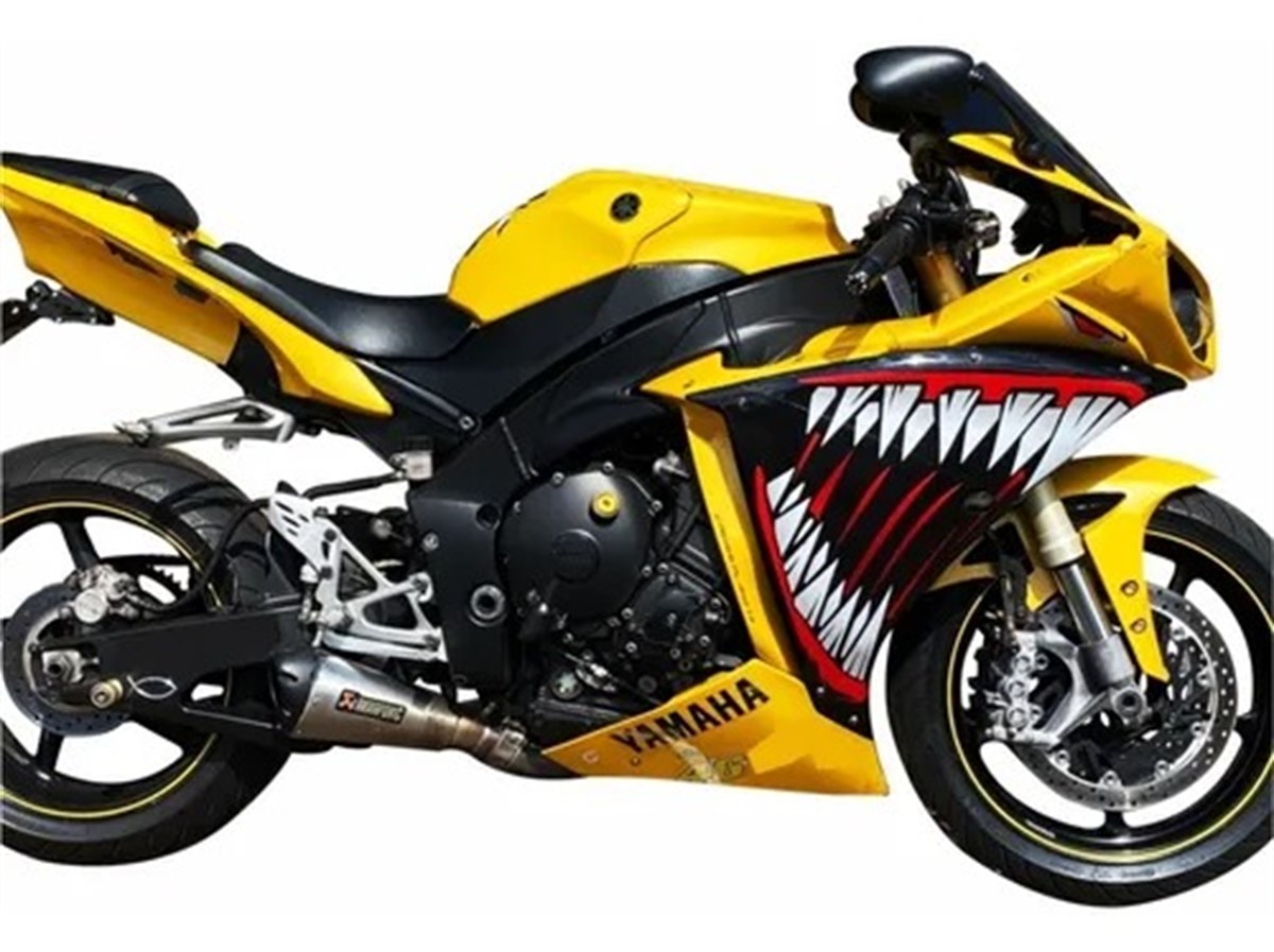 Yamaha YZF R1 Shark Sticker Etiket Modeli