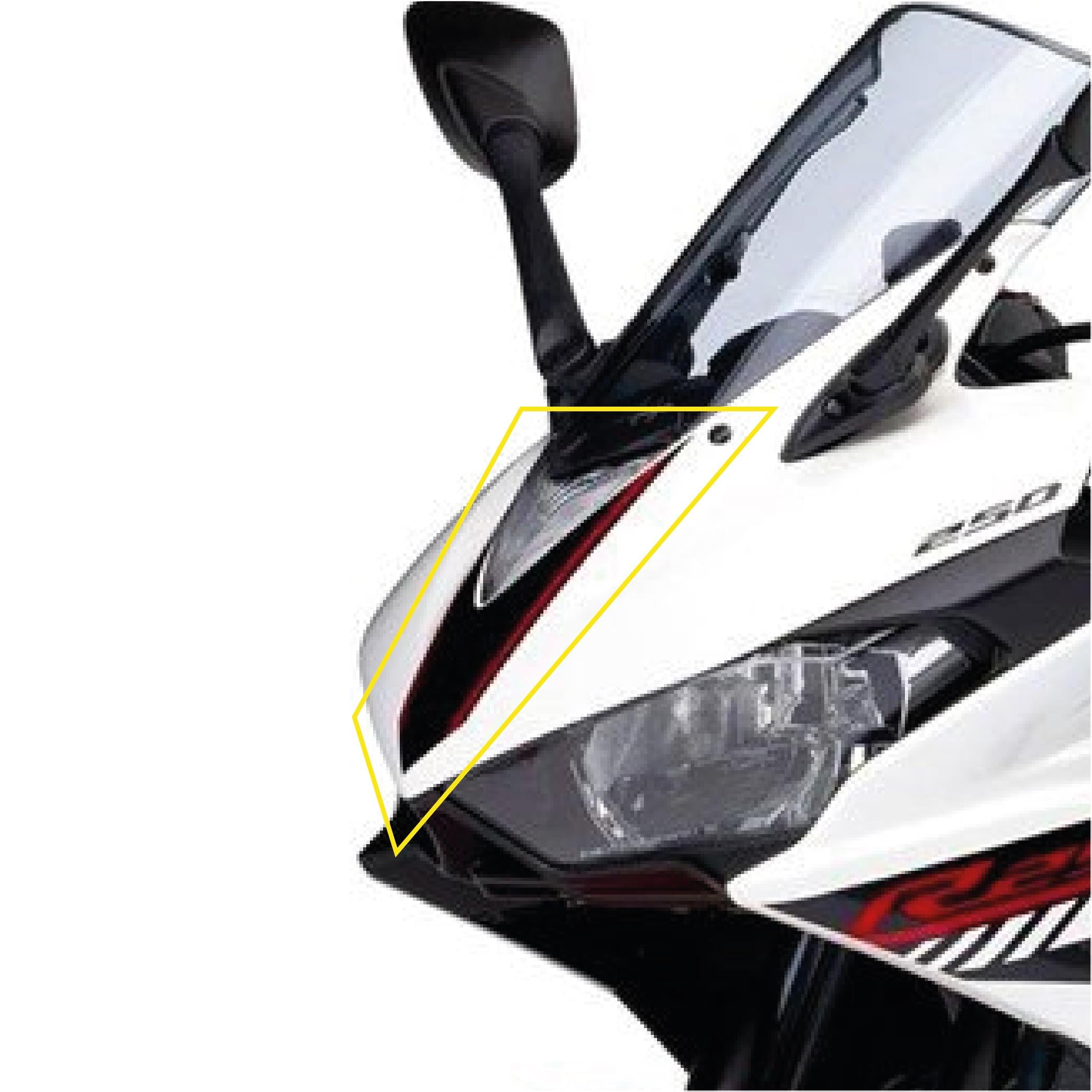 R25Yamaha YZF R25 2016 Ön Kafa Sticker Etiket Modeli 
